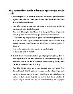 Đề cương Pháp luật đại cương