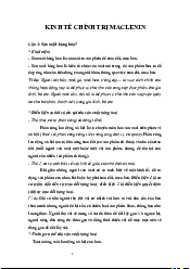 Đề cương môn Kinh tế chính trị Mác - Lênin | Học viện Cán bộ Thành phố Hồ Chí Minh