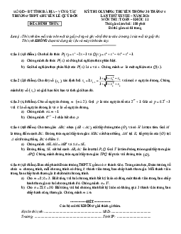 Đề thi Olympic 30/04 Toán 11 lần 28 năm 2024 trường chuyên Lê Quý Đôn – BR VT