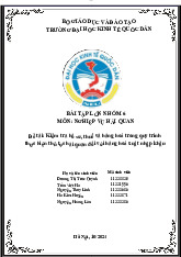 Bài Tập Lớn Kiểm Tra Hồ Sơ và Thủ Tục Hải Quan | Môn Nghiệp vụ hải quan - Đại học Kinh Tế Quốc Dân