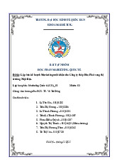 Lập bản kế hoạch Marketing xuất khẩu cho Công ty thép Hòa Phát sang thịtrường Nhật Bản | Môn Marketing quốc tế - Đại học Kinh Tế Quốc Dân