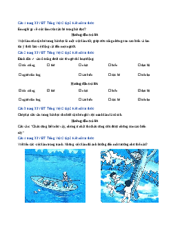 Giải VBT môn Tiếng việt 2 - Bài 15: Những con sao biển | Kết nối tri thức