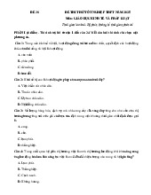 Đề thi thử tốt nghiệp THPT 2025 môn Giáo dục Kinh tế và Pháp luật bám sát đề minh họa - Đề 38