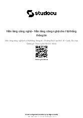 Giáo trình Nền tảng công nghệ cho Hệ thống thông tin | Trường Đại học Kinh tế – Luật, Đại học Quốc gia Thành phố Hồ Chí Minh