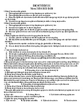 Đề Dịch tễ học năm 20-21 ( đề B) | Đại học Y Dược Huế