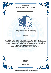 Bài tập nhóm đề số 3 Sưu tầm quyết định của UBND cấp xã liên quan đến việc cử người giám hộ môn Luật dân sự Việt Nam | Trường Đại học Luật Hà Nội