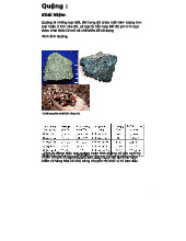 Quặng: Khái Niệm, Tính Chất và Phân Loại Chi Tiết