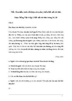 Soạn bài Viết: Tìm hiểu cách viết đoạn văn nêu ý kiến | Kết nối tri thức