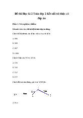 Đề thi cuối học kỳ 2 môn Toán lớp 2 năm học 2024 - 2025 - Đề số 4 | Bộ sách Kết nối tri thức