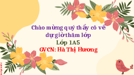 Giáo án điện tử Tự nhiên và xã hội 1 bài 23 Chân trời sáng tạo : Các giác quan của em