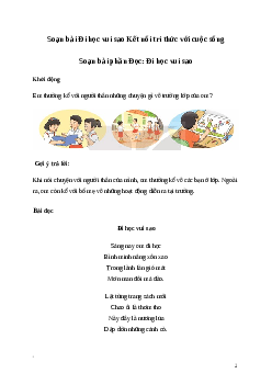 Soạn bài: Đi học vui sao Tiếng Việt 3 | Kết nối tri thức