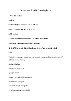 Giải Tiếng Anh 6 Unit 10: Looking Back | Global Success