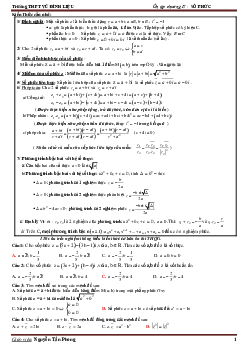 110 bài tập trắc nghiệm số phức – Nguyễn Tấn Phong Toán 12