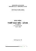 Giáo trình ôn tập - Triết học Mác - Lênin | Học viện Hàng Không Việt Nam