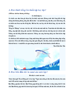 Giải SGK môn Tiếng Việt lớp 2 - Đánh giá cuối học kì 1  | | Chân trời sáng tạo