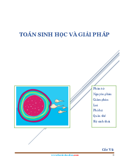 Toán sinh học và phương pháp giải sinh học 12