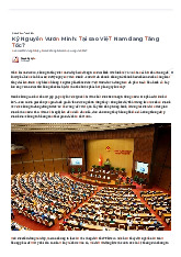 Kỷ nguyên vươn mình: Tại sao Việt Nam đang tăng tốc?