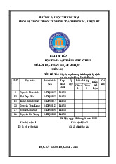 Xây dựng chương trình quản lý dịch vụ của ngân hàng ViettinBank | Bài Tập Lớn Lập trình python