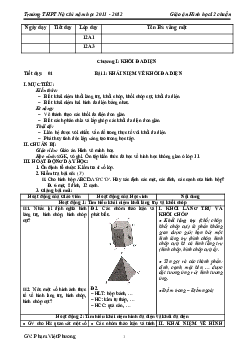 Giáo án Hình học 12 cơ bản cô Phạm Việt Hương