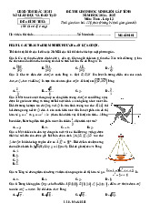 Đề chọn học sinh giỏi tỉnh Toán 12 năm 2024 – 2025 sở GD&ĐT Bắc Ninh