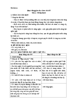 Giáo án Hoạt động trải nghiệm lớp 4 Tuần 11 | Kết nối tri thức