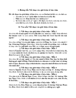 Viết 2 - 3 câu giới thiệu về bản thân | Tập làm văn lớp 2 | Kết nối tri thức