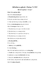 Đề thi giữa học kỳ 1 môn Tin học lớp 7 năm học 2024 - 2025 - Đề số 2 | Bộ sách Chân trời sáng tạo