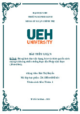 Tiểu luận - Đảng Lãnh Đạo Kháng Chiến Chống Pháp (1945-1954) | Lịch sử đảng | Trường Đại học Kinh tế Thành phố Hồ Chí Minh