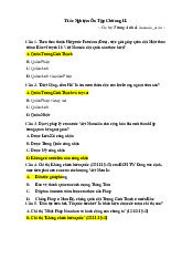 Trắc nghiệm ôn tập chương 2 môn Lịch sử Đảng Cộng sản Việt Nam   | Học viện Nông nghiệp Việt Nam