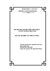 Bài thu hoạch kết thúc học phần: Nét đẹp tây bắc