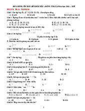 Đề cương ôn tập giữa học kì môn toán 6 | Học viện Hành chính Quốc gia