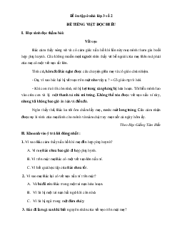 Bộ đề ôn tập ở nhà Tiếng Việt lớp 3 có đáp án - Đề 2 (Từ 30/3 - 04/4)