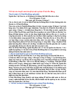 Văn mẫu lớp 6 Kết nối tri thức bài Viết bài văn thuyết minh thuật lại một sự kiện lễ hội đền Hùng
