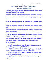 Đề cương  ôn tập học phần phát triển chương trình dạy học môn học sư phạm ngữ văn - Trường Đại học Sư phạm – Đại học Huế.