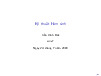 Bài giảng Kỹ thuật Hàm sinh - Toán rời rạc thầy Trần Vĩnh Đức | Trường Đại học Bách khoa Hà Nội
