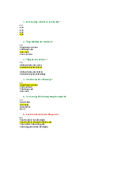 Câu trắc nghiệm sinh lý tuần hoàn - Lý Sinh  | Trường đại học Hồng Bàng