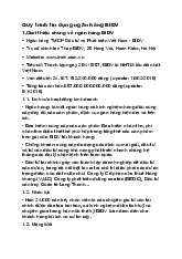 Quy trình Tín dụng Ngân hàng BIDV: Hướng dẫn chi tiết và quy định