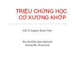 Bài giảng Triệu chứng học cơ xương khớp môn Chẩn đoán hình ảnh | Trường Đại học Y dược - Đại học Huế
