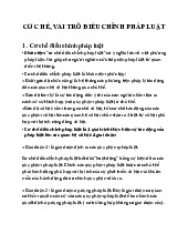 Cơ chế, vai trò của điều chỉnh pháp luật môn Pháp luật đại cương | Trường đại học Mở Hà Nội