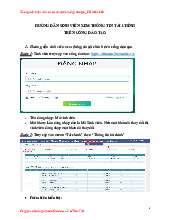HNMU Hướng Dẫn Xem Thông Tin Tài Chính Trên Cổng Đào Tạo