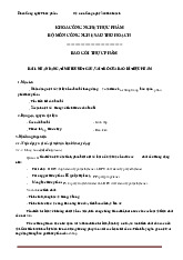 Thực hành Bài 1: Nhận Dạng Kết Cấu Và Một Số Thông Số Kĩ Thuật Của Bao Bì Thực Phẩm môn Bao gói thực phẩm | Học viện Nông nghiệp Việt Nam