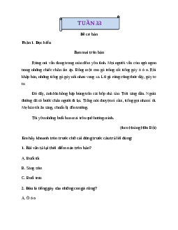 Phiếu Bài tập cuối tuần tiếng Việt lớp 2 học kì 2 | Cánh diều Tuần 33 cơ bản