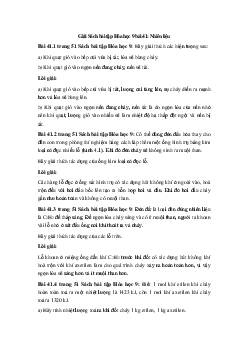 Giải Sách bài tập Hóa học 9 bài 41