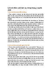 Lời mời đám cưới lịch sự, trang trọng, ý nghĩa nhất