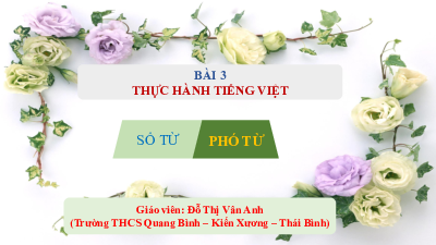 Bài giảng điện tử môn Ngữ văn 7 Bài 3: Thực hành tiếng việt | Cánh diều