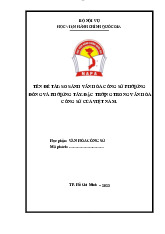 Học phần VĂN HÓA CÔNG SỞ | Học viện Hành chính Quốc gia