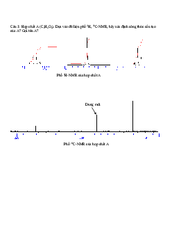 Bài tập phổ NMR phần 1 (có đáp án)
