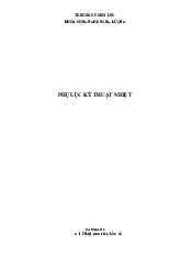 689550580 Phụ Lục Kỹ Thuật Nhiệt - Năm 2020 | Đại học Văn Lang