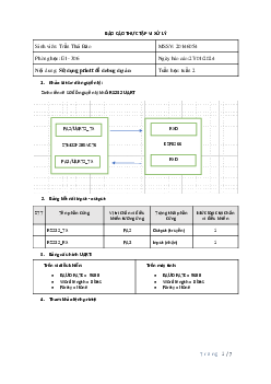 Sử dụng Printf để debug dự án | Báo cáo thực tập Vi xử Lí | Đại học Bách Khoa Hà Nộ