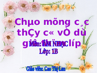 Giáo án điện tử Âm nhạc 1 Chủ đề 4 Cánh diều: Hòa bình